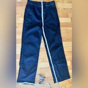 Denim & Company Vintage Y2K Dressy Dark Blue Jeans size 10